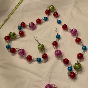 Set of 3 shatterproof ball garland